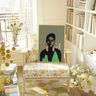 Ngozi. Vintage Portrait Art Print