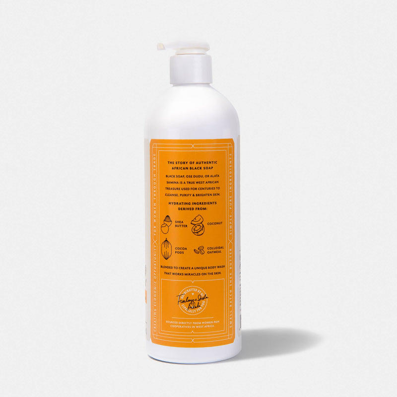 African Black Soap Body Wash: Citrus + Spearmint