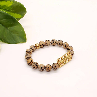 Beaded Accent Bracelet - Lapis