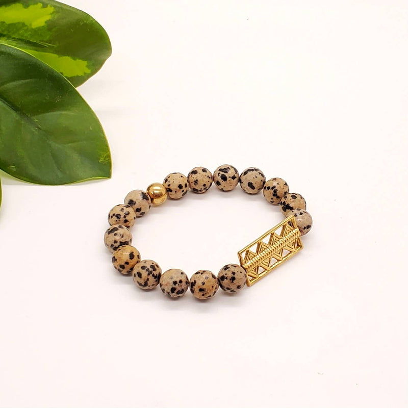 Beaded Accent Bracelet - Lapis