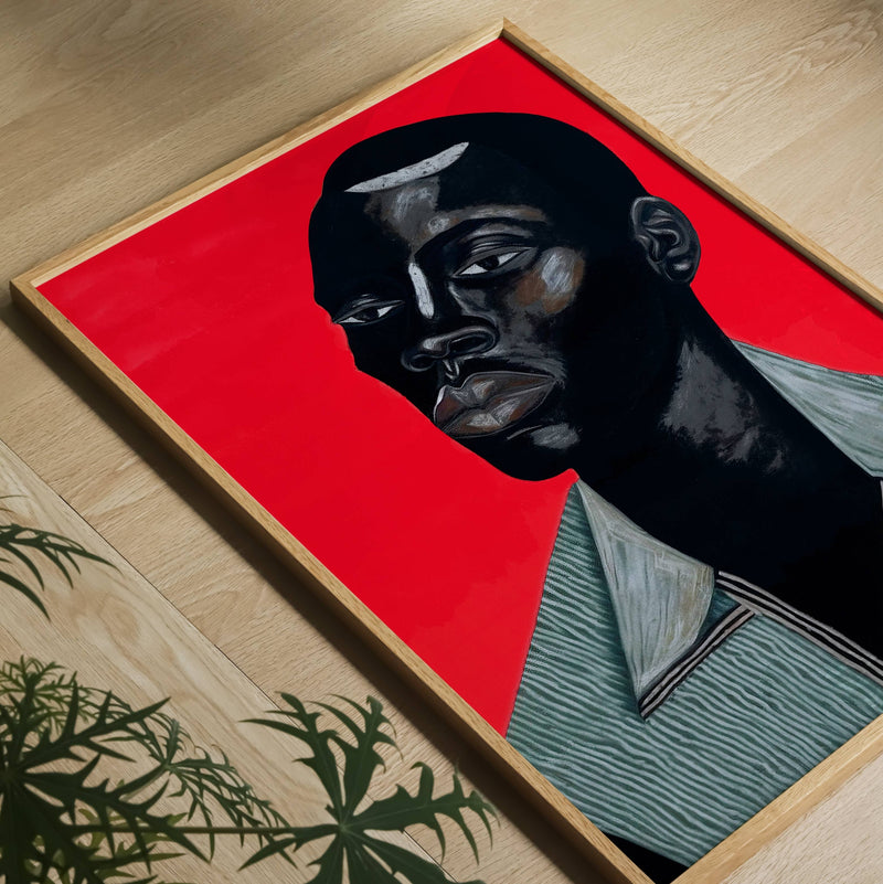 "Remy" Modern Portrait Art Print