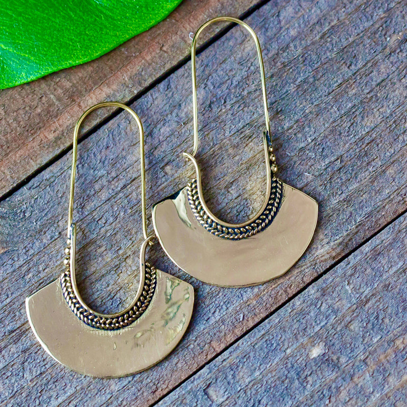 Half Moon Drop Earrings