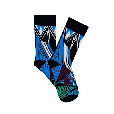 Zulu Blue Socks: L/XL