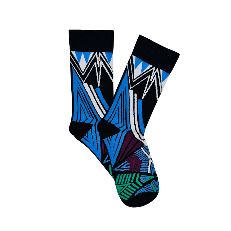 Zulu Blue Socks: L/XL