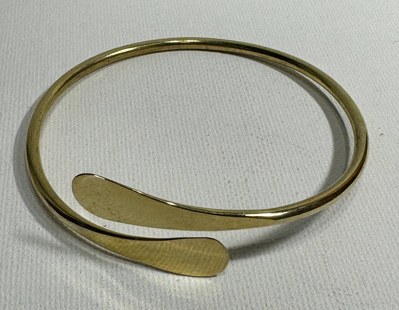 Brass Stackable Thin Cuff Bracelet 