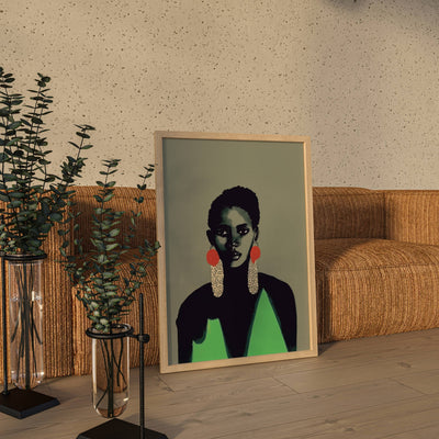 Ngozi. Vintage Portrait Art Print