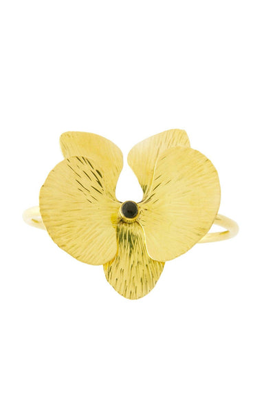 Kenyan Brass Orchid Bracelet