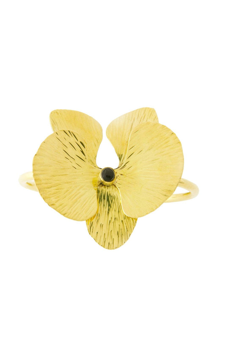 Kenyan Brass Orchid Bracelet