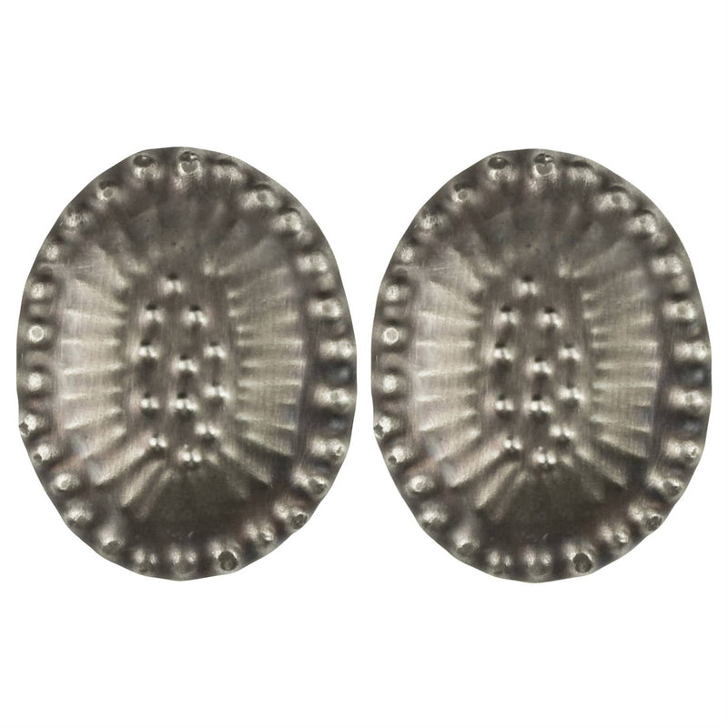 Obara Post Earring, Silver, Oval