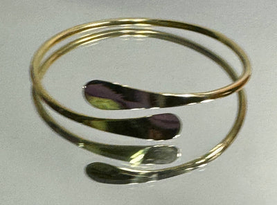 Brass Stackable Thin Cuff Bracelet 