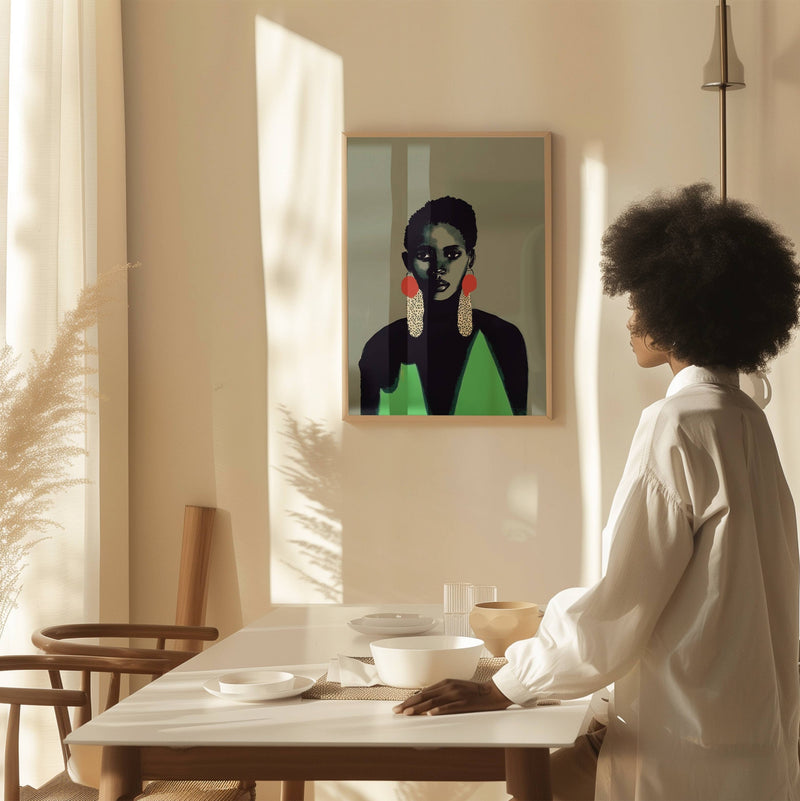Ngozi. Vintage Portrait Art Print