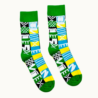 Adinkra Print Socks