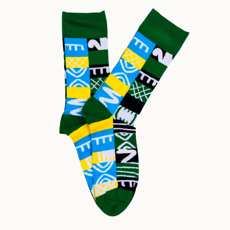 Adinkra Print Socks