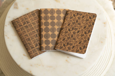 African Print Kraft Notebooks