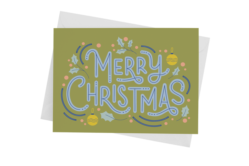 Merry Christmas Greeting Card (Final Sale)