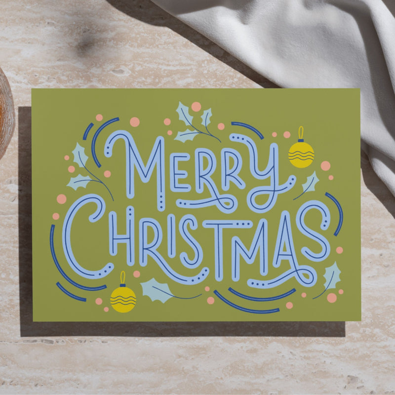 Merry Christmas Greeting Card (Final Sale)