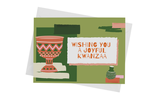 Wishing You a Joyous Kwanzaa Greeting Card (Final Sale)