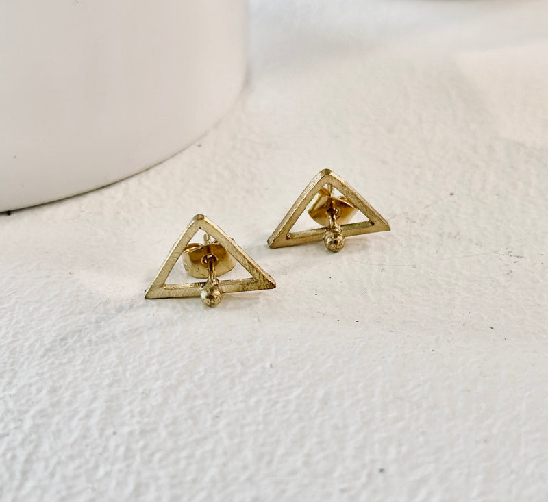 Triangle Stud Earrings