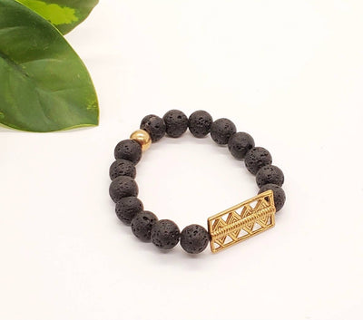 Beaded Accent Bracelet - Lapis