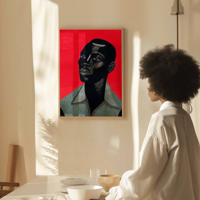 "Remy" Modern Portrait Art Print