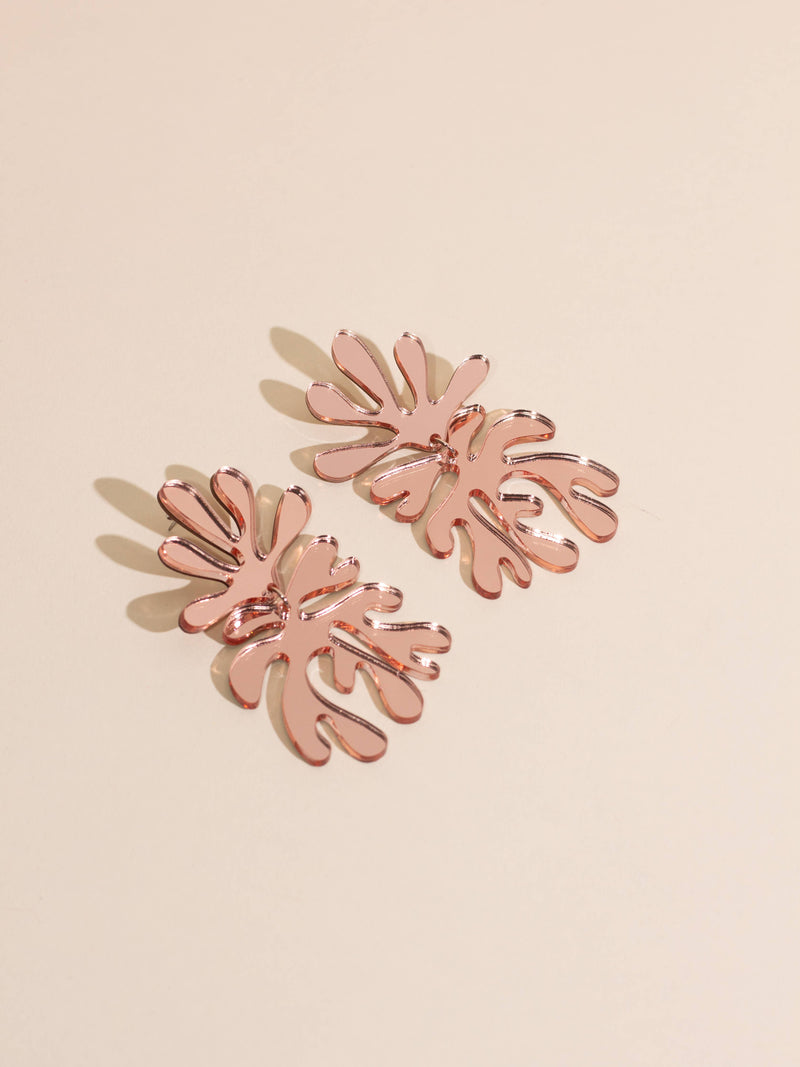 Matisse No.4 Earrings: Mirror Gold