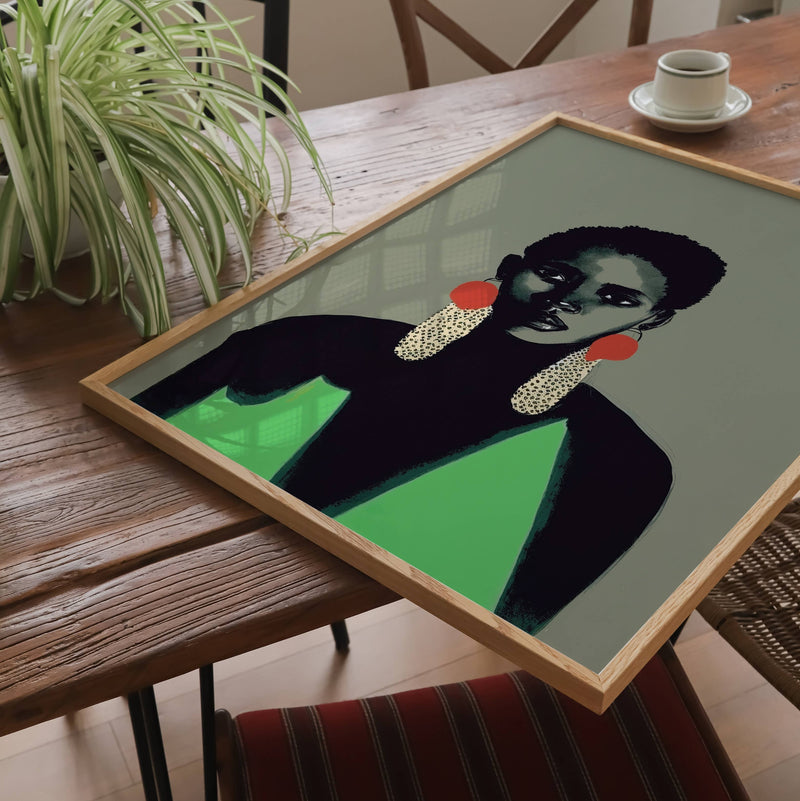 Ngozi. Vintage Portrait Art Print