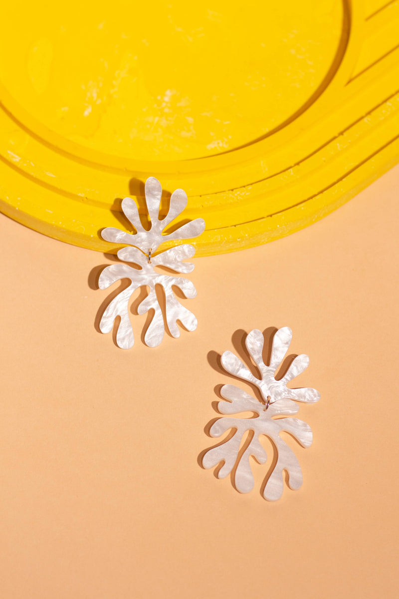 Matisse No.4 Earrings: Deep Sea