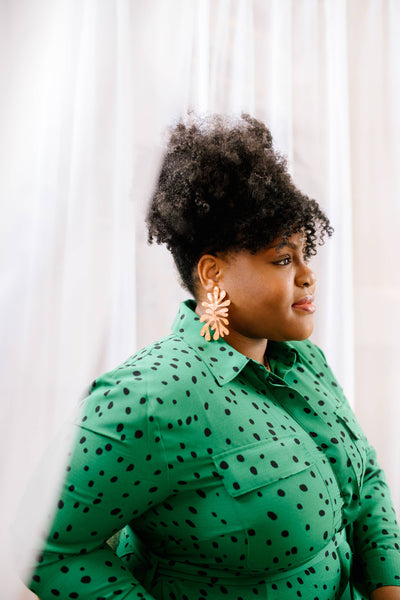 Matisse No.4 Earrings: Rose Gold