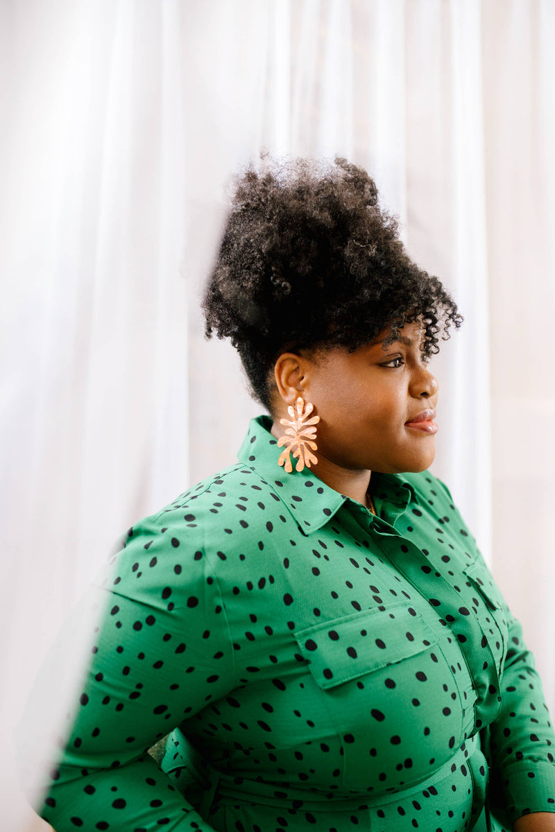 Matisse No.4 Earrings: Rose Gold