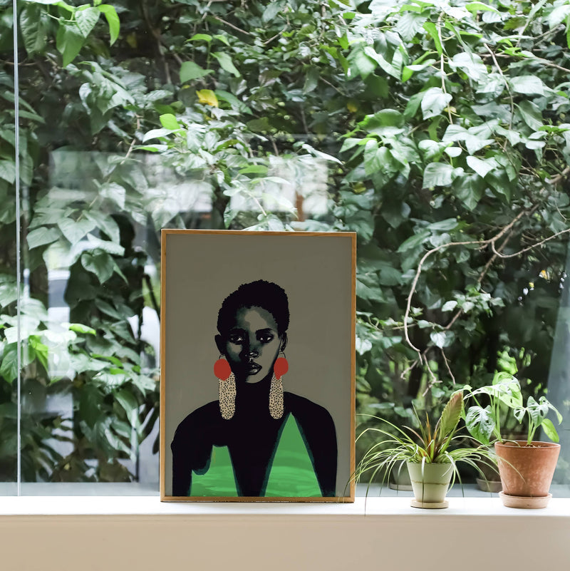 Ngozi. Vintage Portrait Art Print