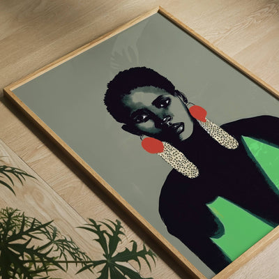 Ngozi. Vintage Portrait Art Print