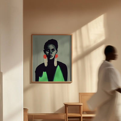 Ngozi. Vintage Portrait Art Print
