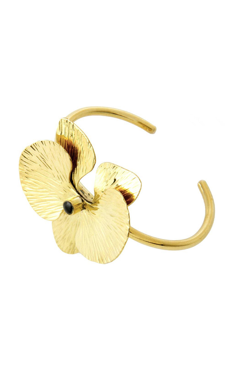 Kenyan Brass Orchid Bracelet