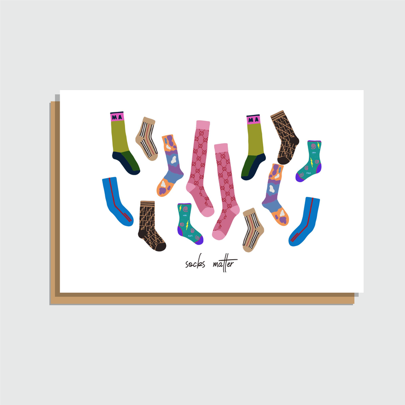 Socks Matter Greeting Card (Final Sale)
