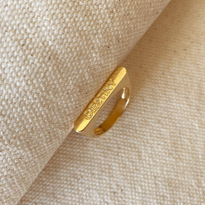 Destiny Engraved Stackable Ring